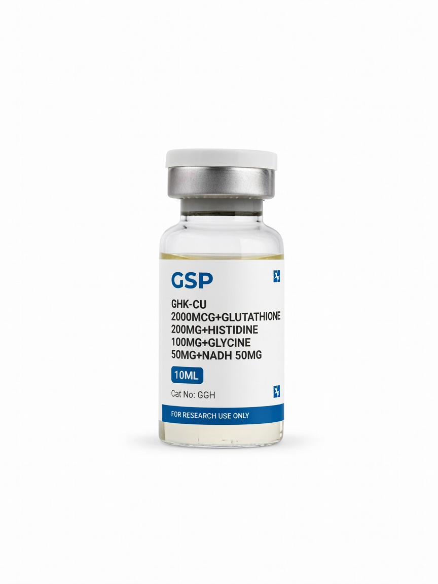 GHK-CU 2000mcg+Glutathione 200mg+Histidine 100mg+Glycine 50mg+NADH 50mg