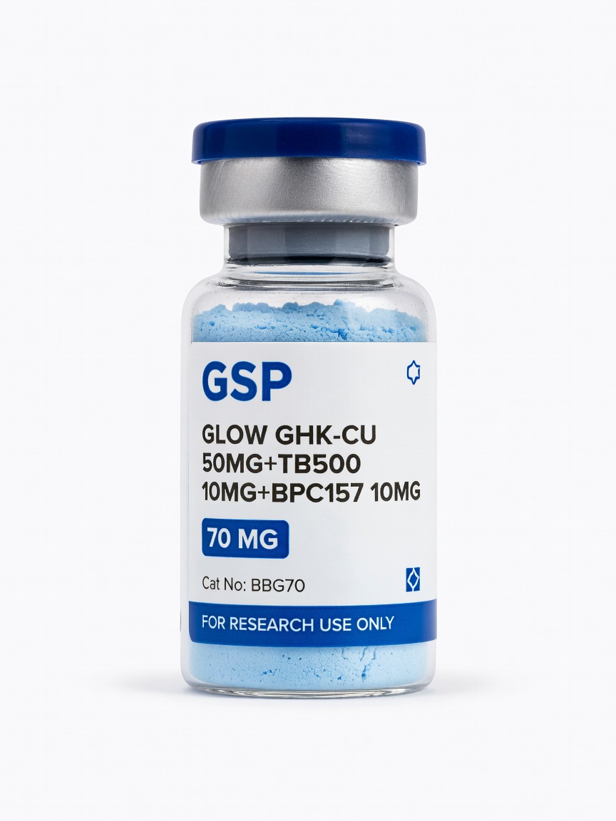 GLOW GHK-CU 50mg+TB500 10mg+BPC157 10mg