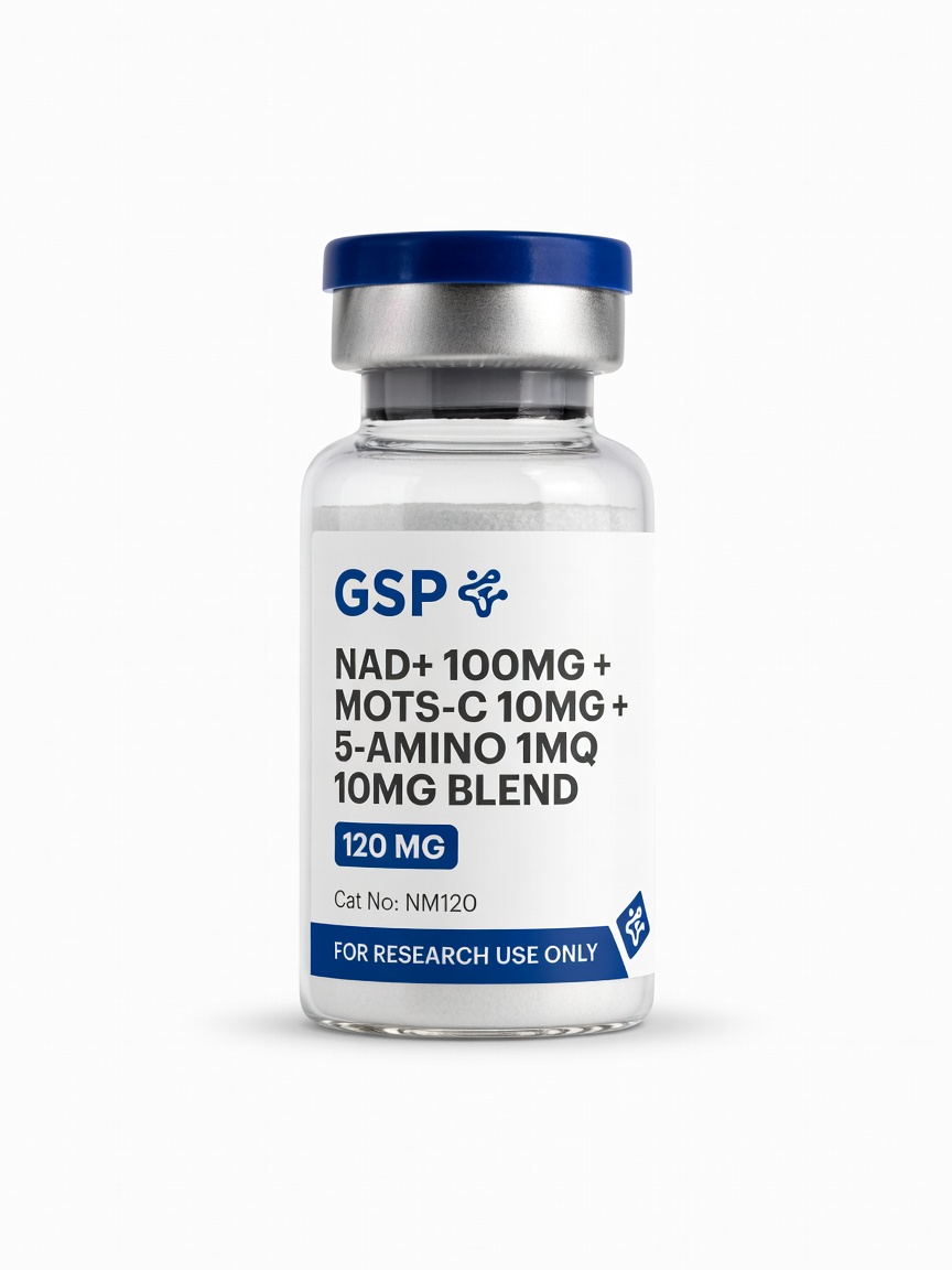 NAD+ 100mg + Mots-C 10mg + 5-Amino 1MQ 10mg Blend